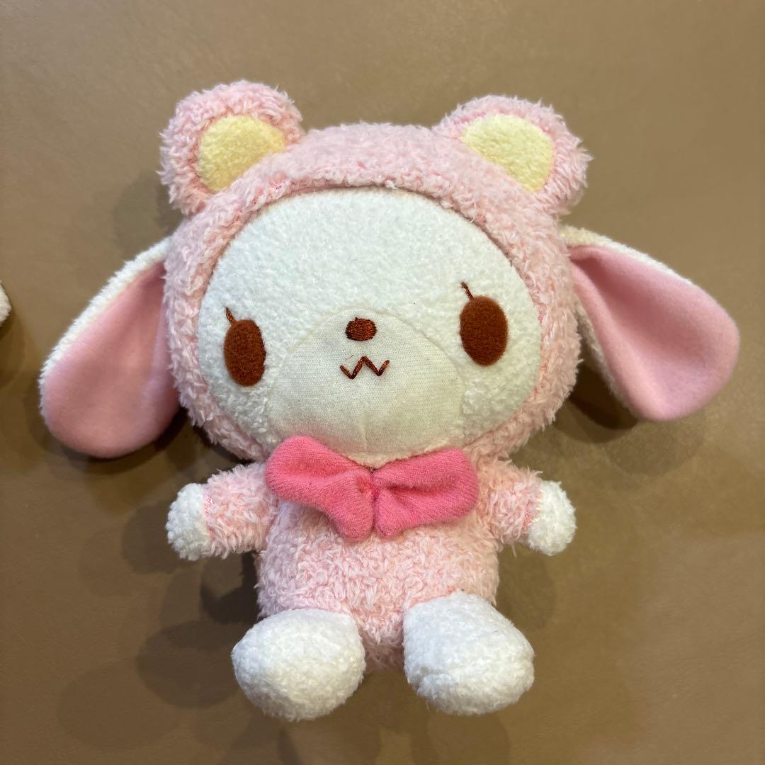 シュガーバニーズしろうさ　ぬいぐるみ　着ぐるみピンク&イエロー