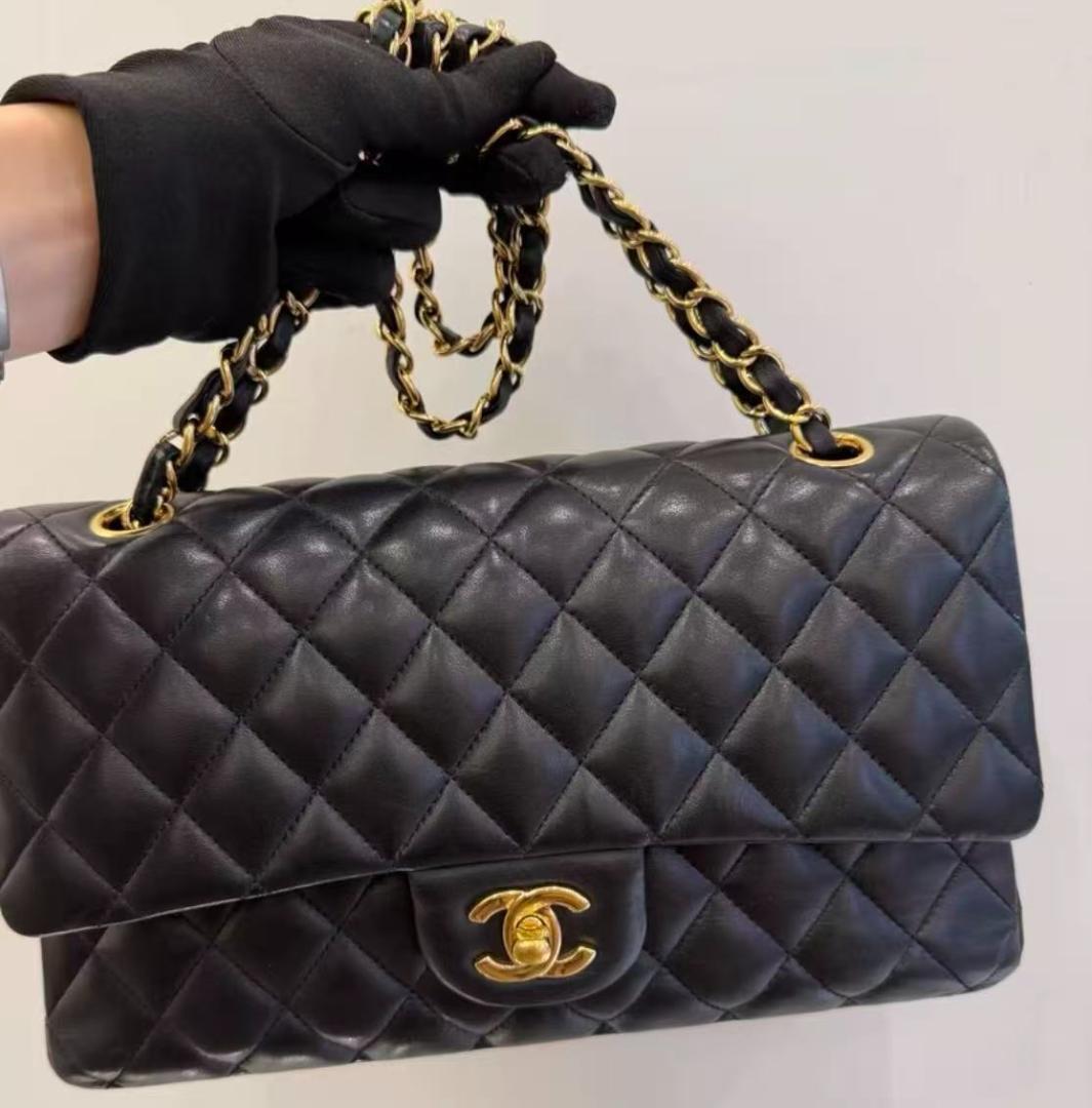 美品✨ 希少 cHaNeL✨ レザー ショルダーバッグ ✨ブラック