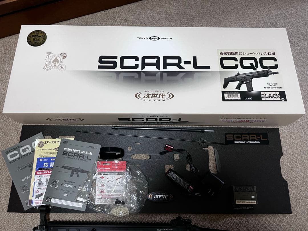 SCAR-L CQC 次世代電動ガン　バッテリー付き　購入日2025年５月６日