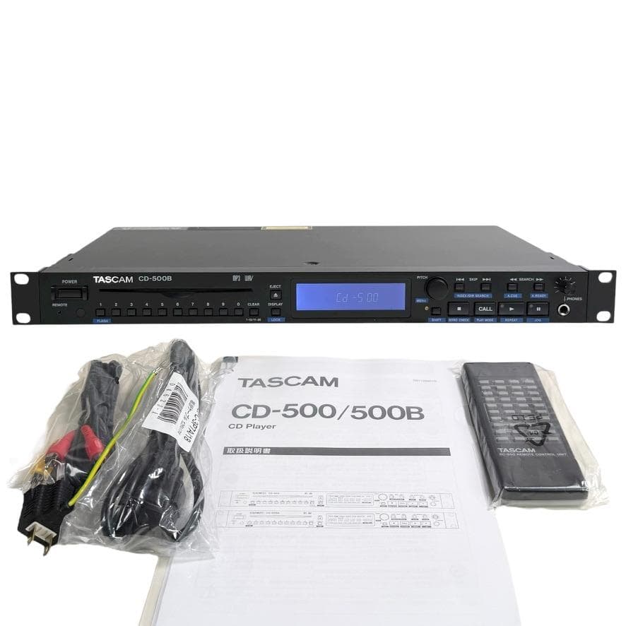 ◆優良美品◆ TASCAM CDプレーヤー 業務用1U CD-500B