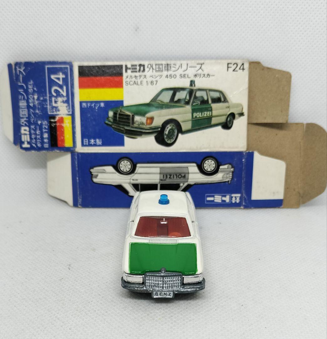 《青箱トミカF24-1-1》メルセデスベンツポリス【初期ロット】未使用美品箱劣化