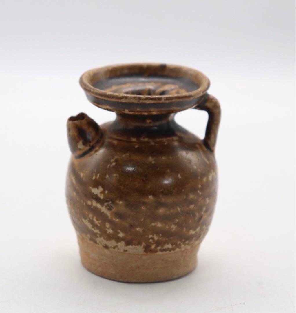 中国　黒釉　水注　送料込み1017