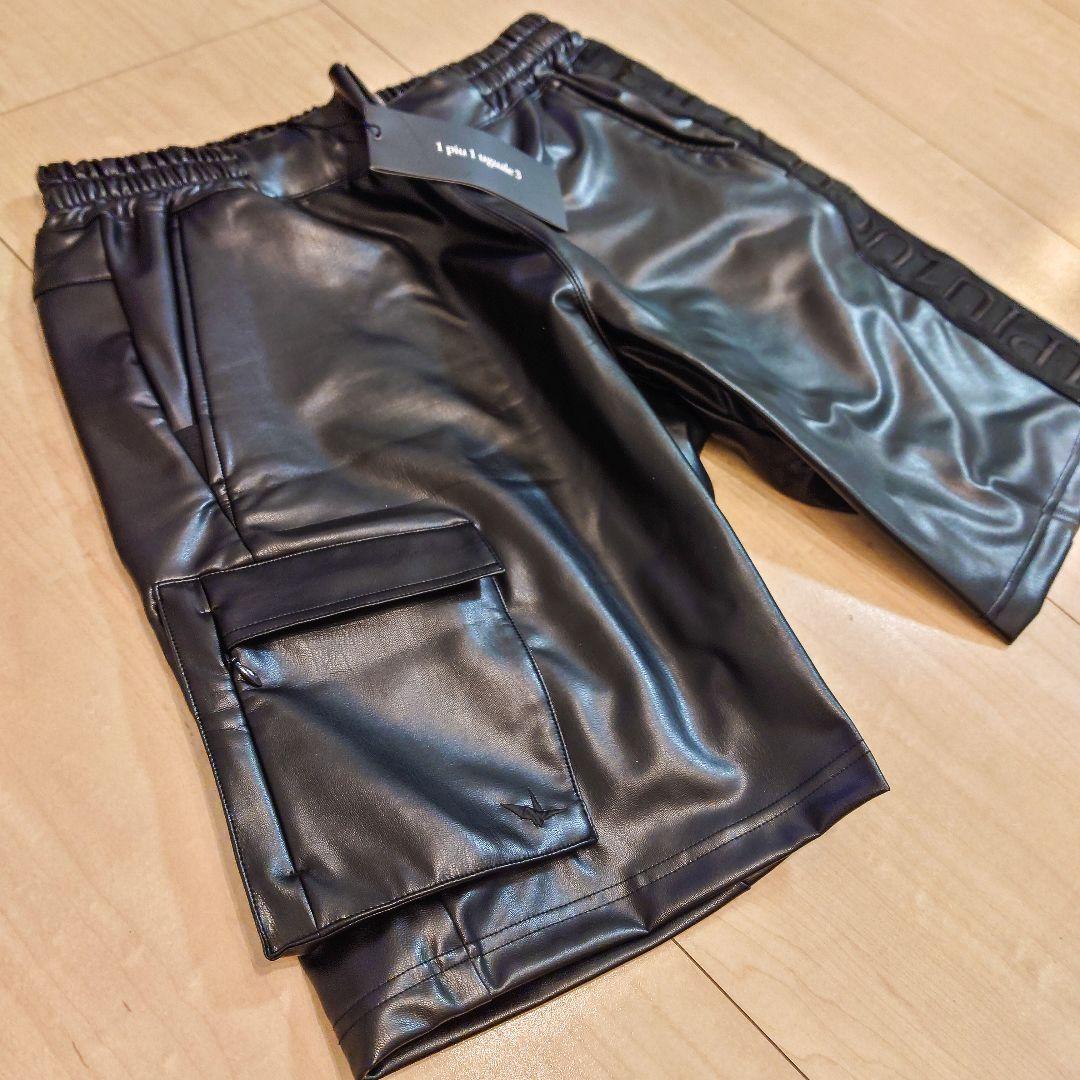 新品 1PIU1UGUALE3 SPORT スポーツレザーショートパンツ