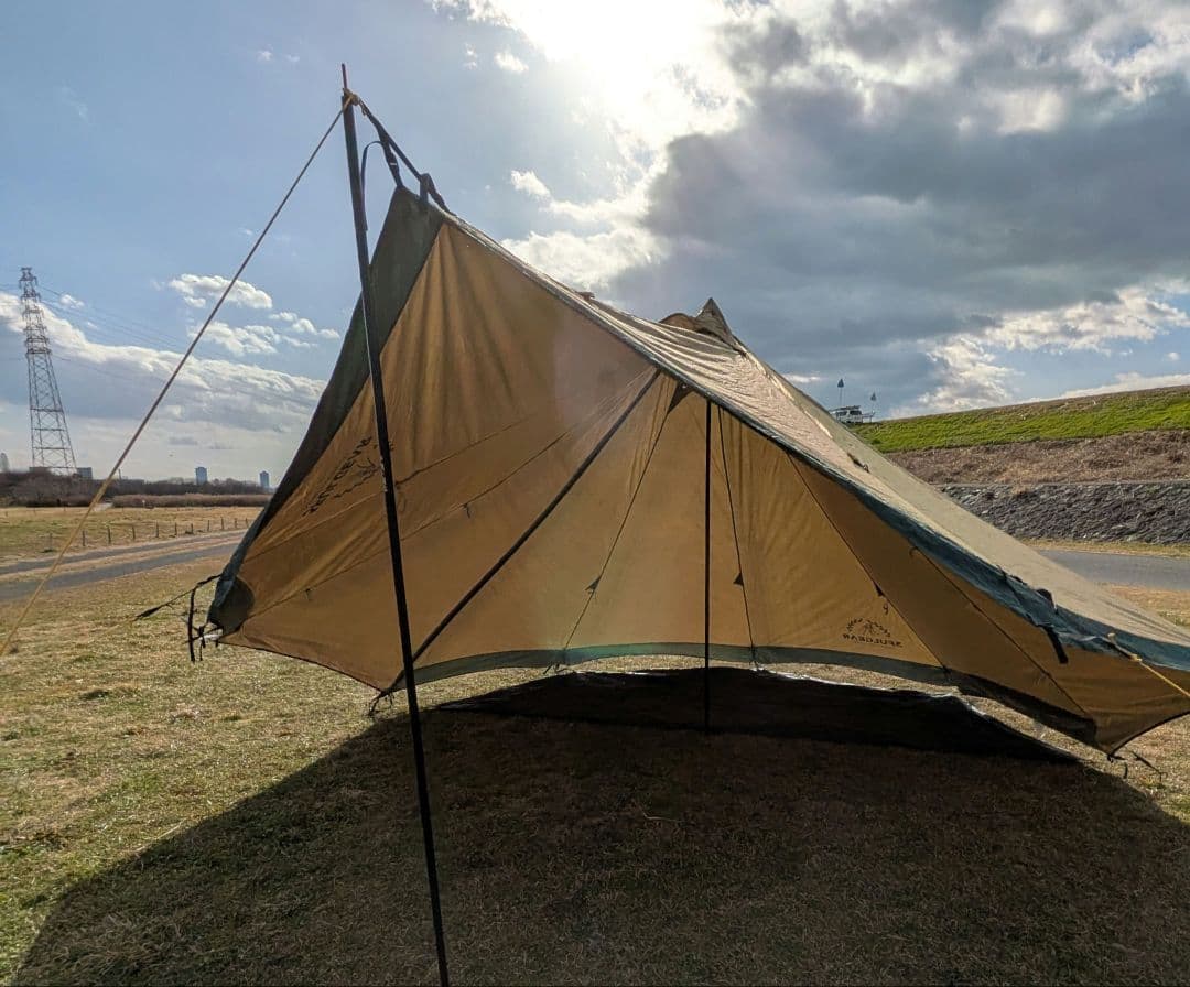 3F ULGEAR 210T 希少ワンポールテント　グランドシート付