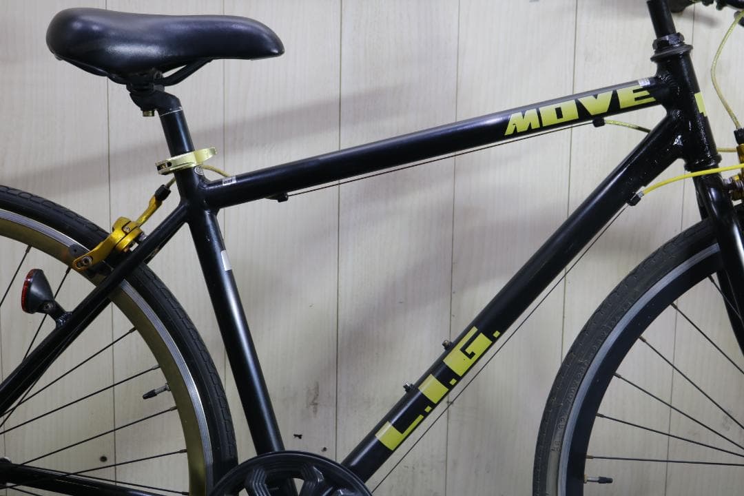 オオトモ製LIG MOVE 700C アルミ 440mm 7速 黒色 クロス