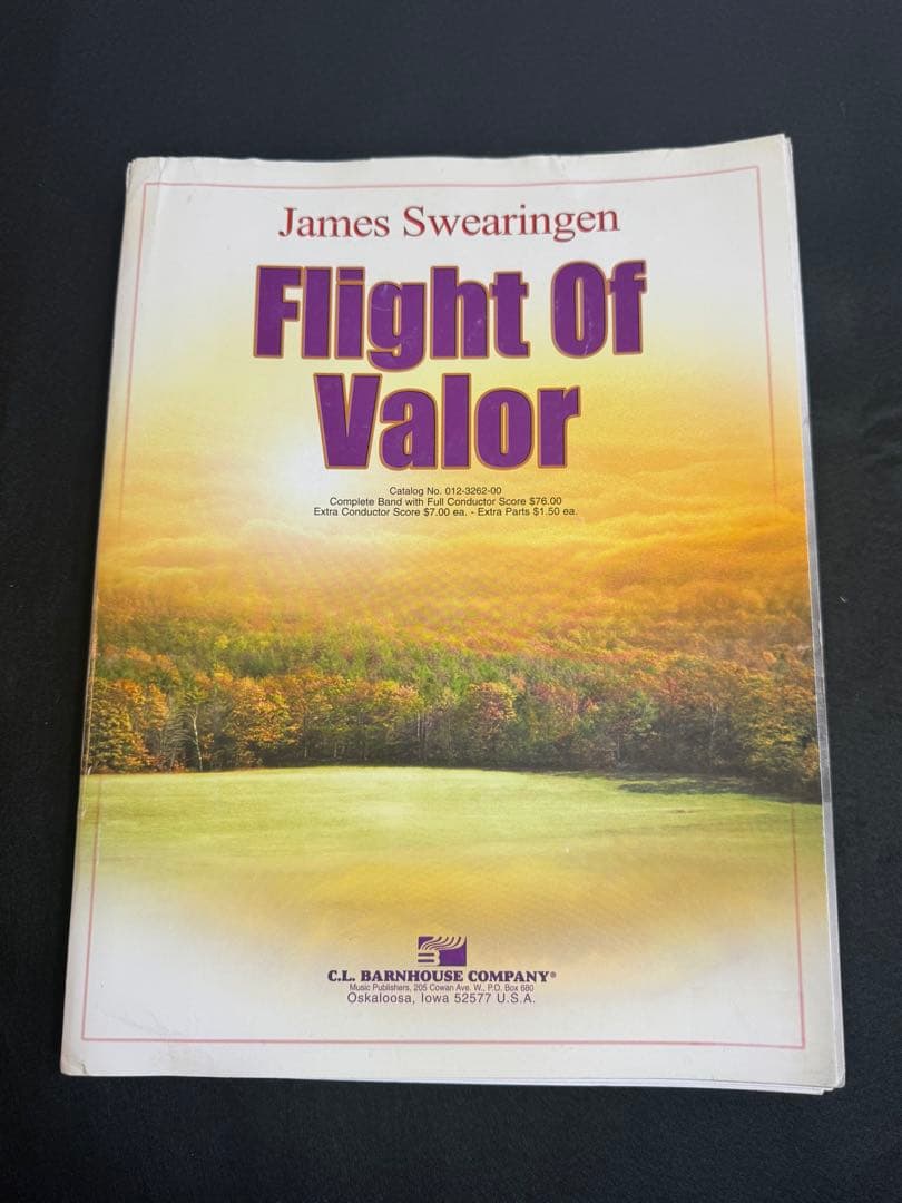 勇敢な飛行ジェイムズ・スウェアリンジェン　Flight of Valor 吹奏楽