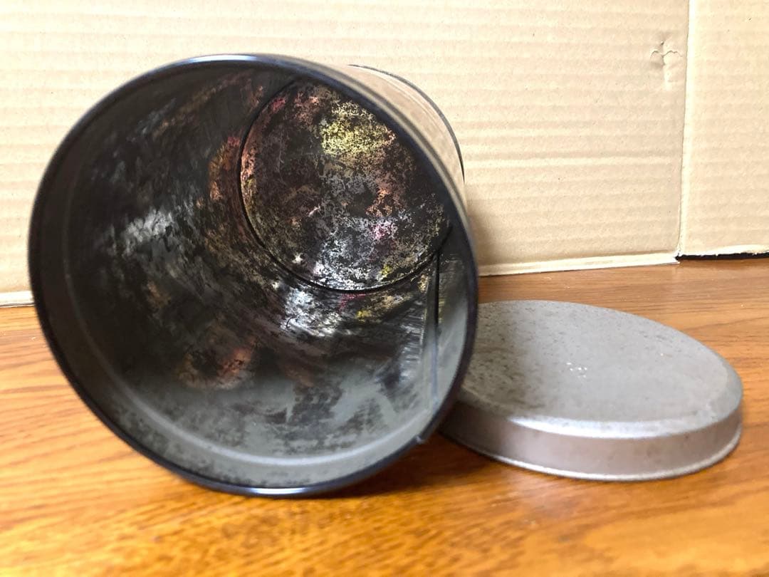 80年代 ビンテージ ナショナルネオハイトップ 乾電池缶 小物入れ 昭和 当時物