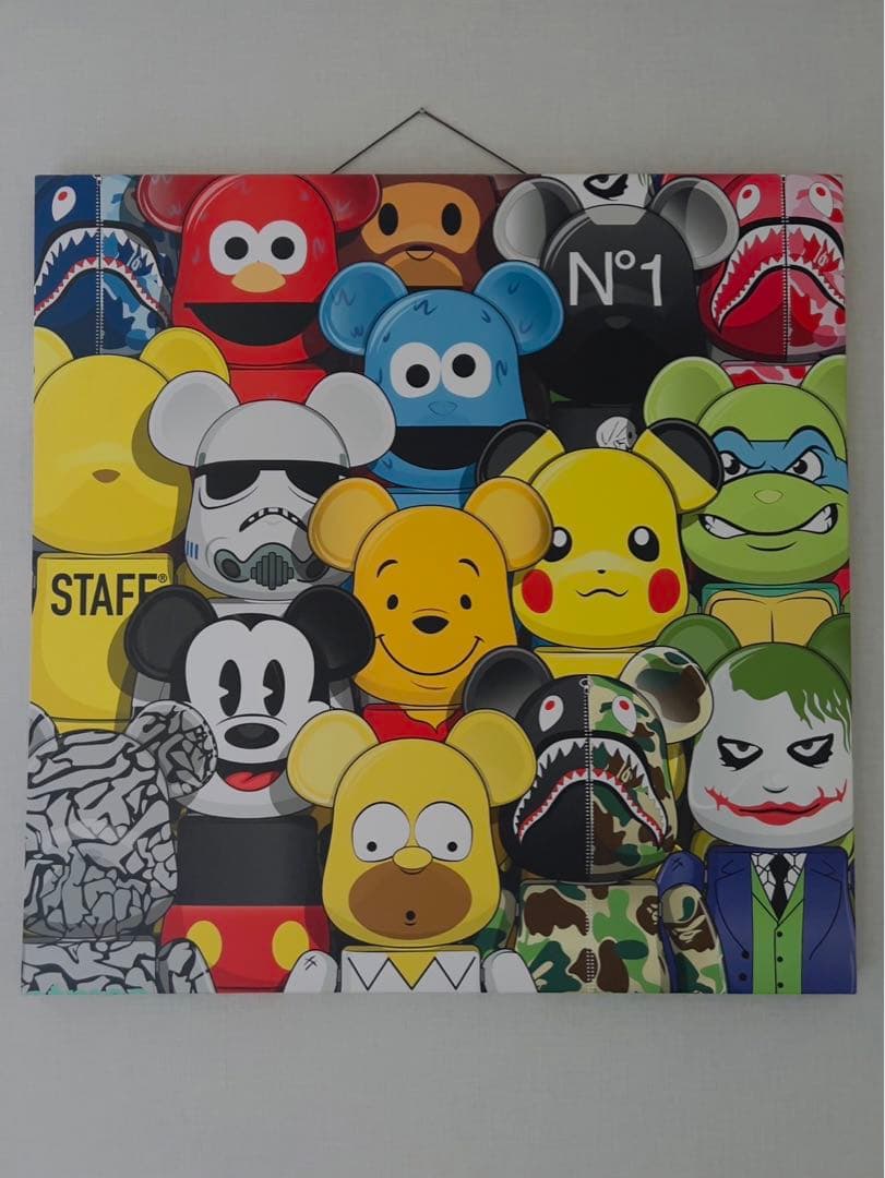 パブリックベア　アートポスター サイズ75cm✖️75cm