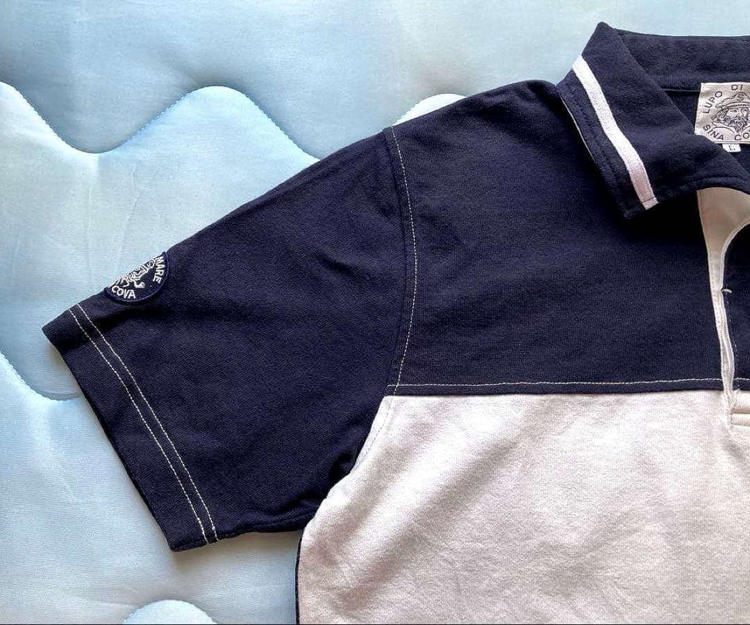 シナコバ⚓️ラガーシャツ ★半袖メンズ　Ｌサイズ