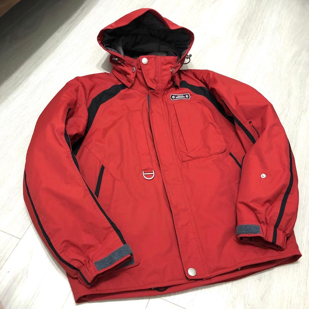 DESCENTE デサント スキーウェア 上下セット 赤 9号 レディース