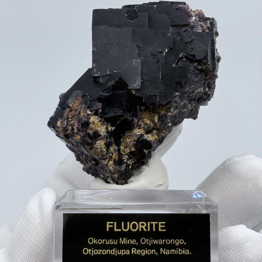 フローライト ナミビア Okorusu Mine産 蛍石 原石 24