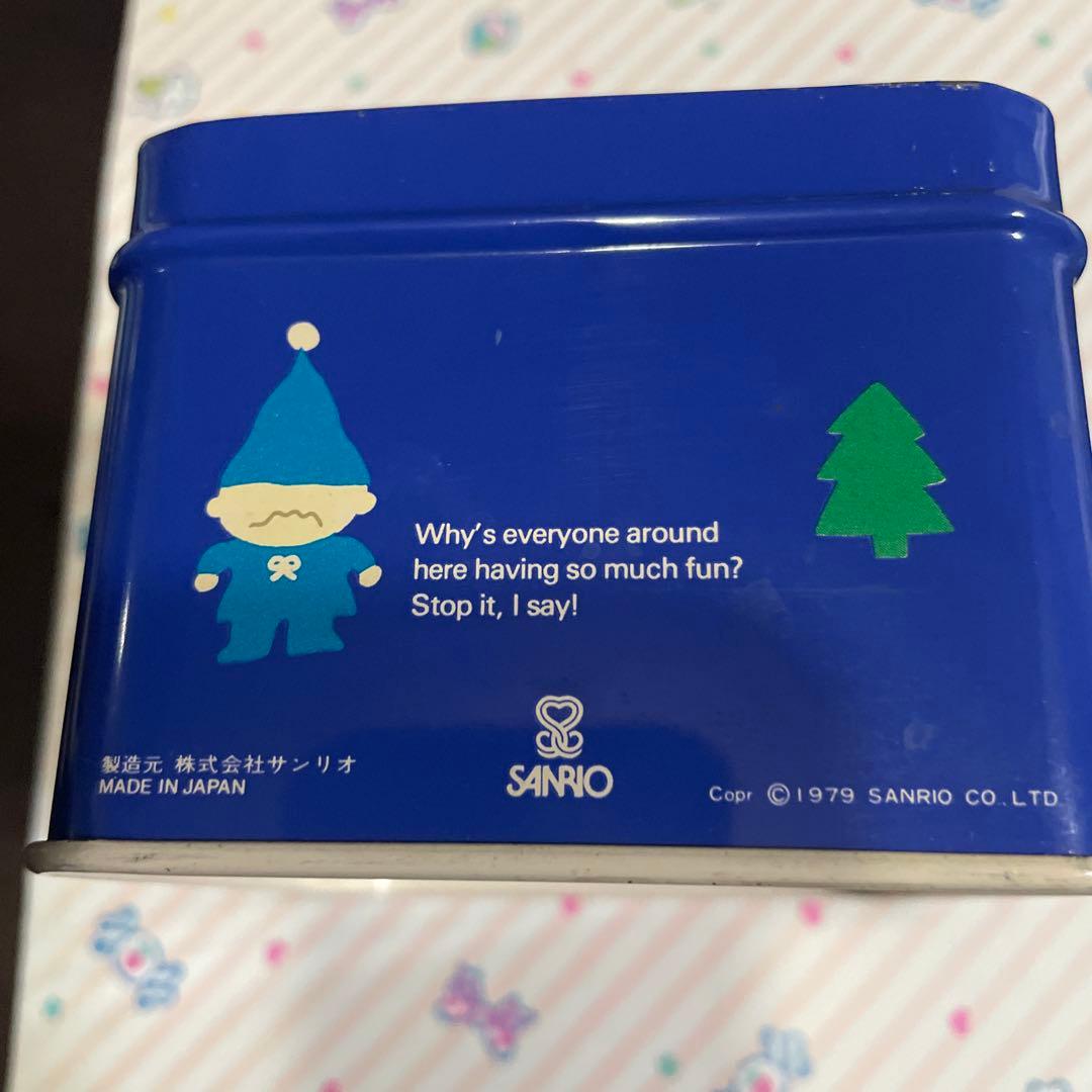 昭和サンリオ　セブンシリードワーフ　缶小物入れ。