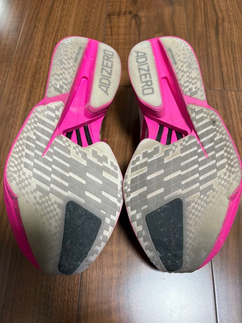 adidas アディゼロ　アディオスプロ4 ランニングシューズ ピンク