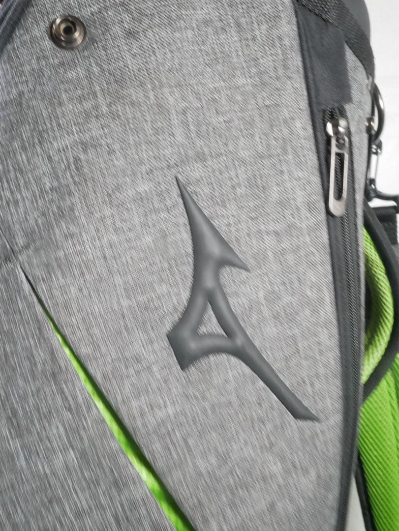 ひ*ー様 Mizuno ゴルフバッグ・キャディバッグ グレー・グリーン