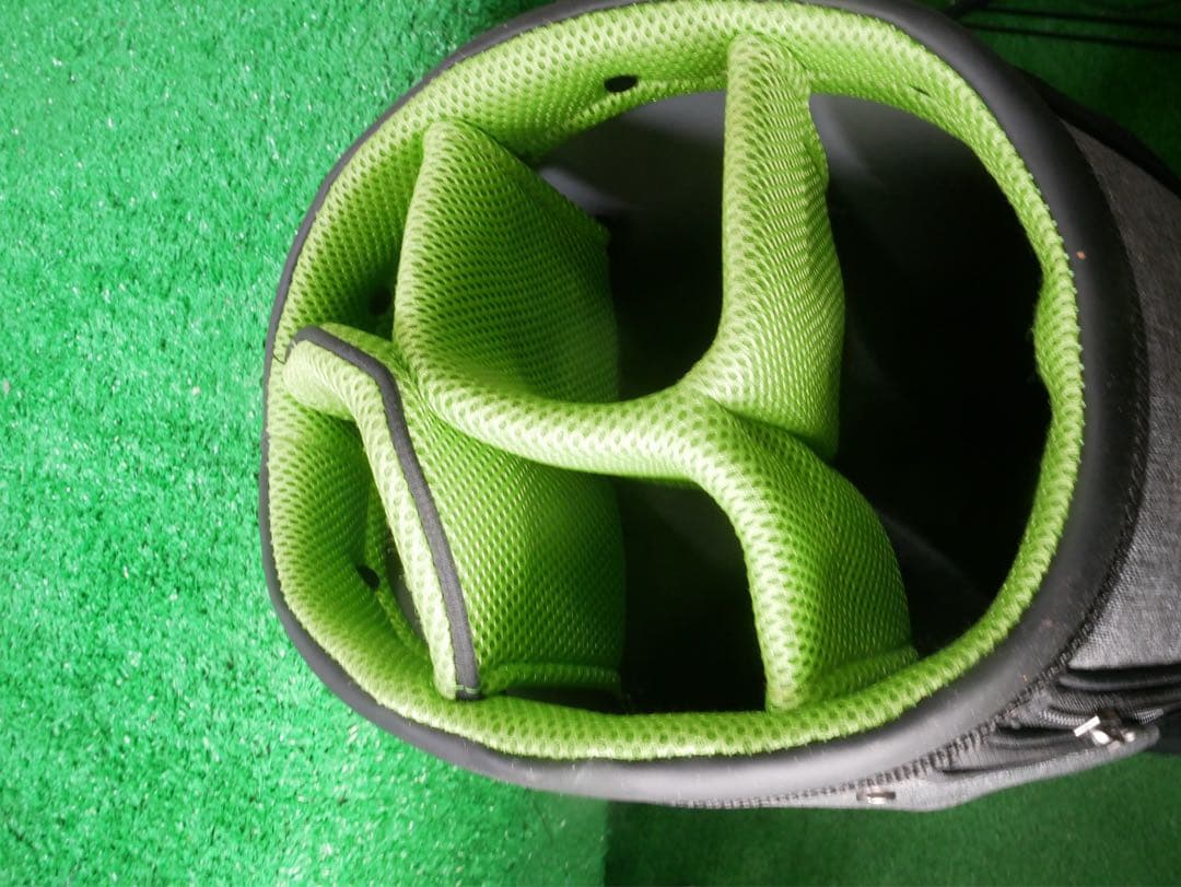 ひ*ー様 Mizuno ゴルフバッグ・キャディバッグ グレー・グリーン