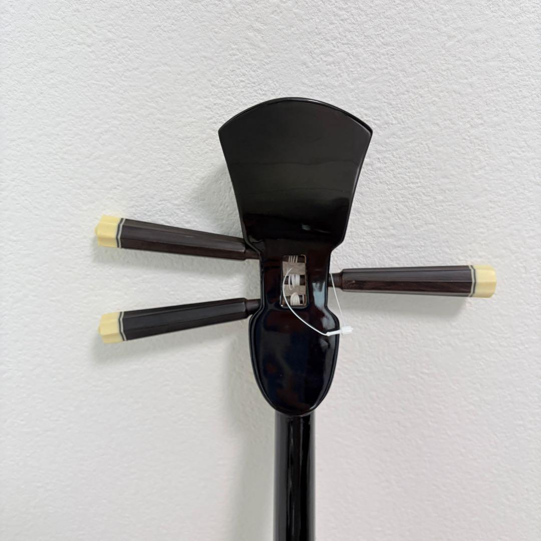 美品 三味線 蛇皮合皮