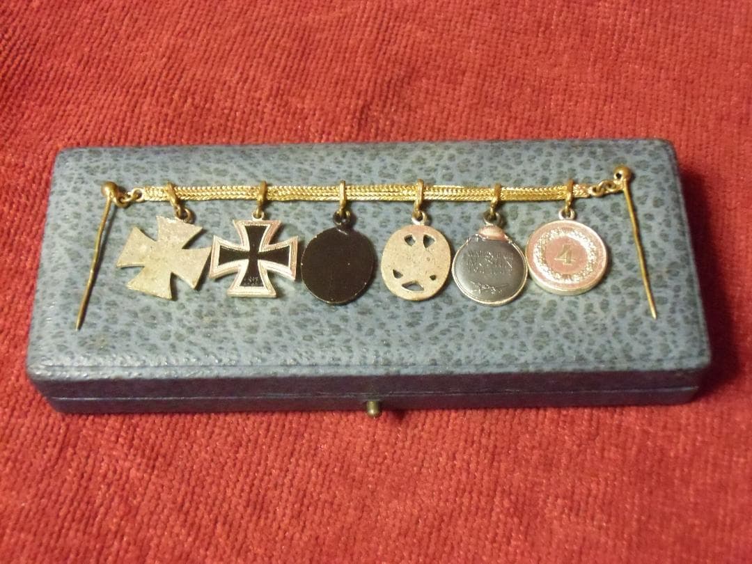 ＢＷドイツ軍/連邦軍＊１９５７年制定＊夜会服/礼装用６連ミニチュア勲章（実物）