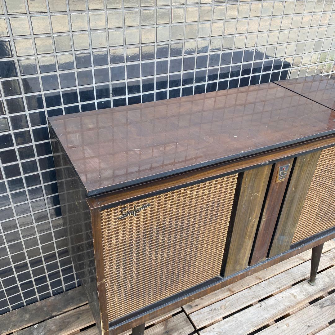 日立 昭和レトロ ミッドセンチュリー レコードプレーヤー インテリア