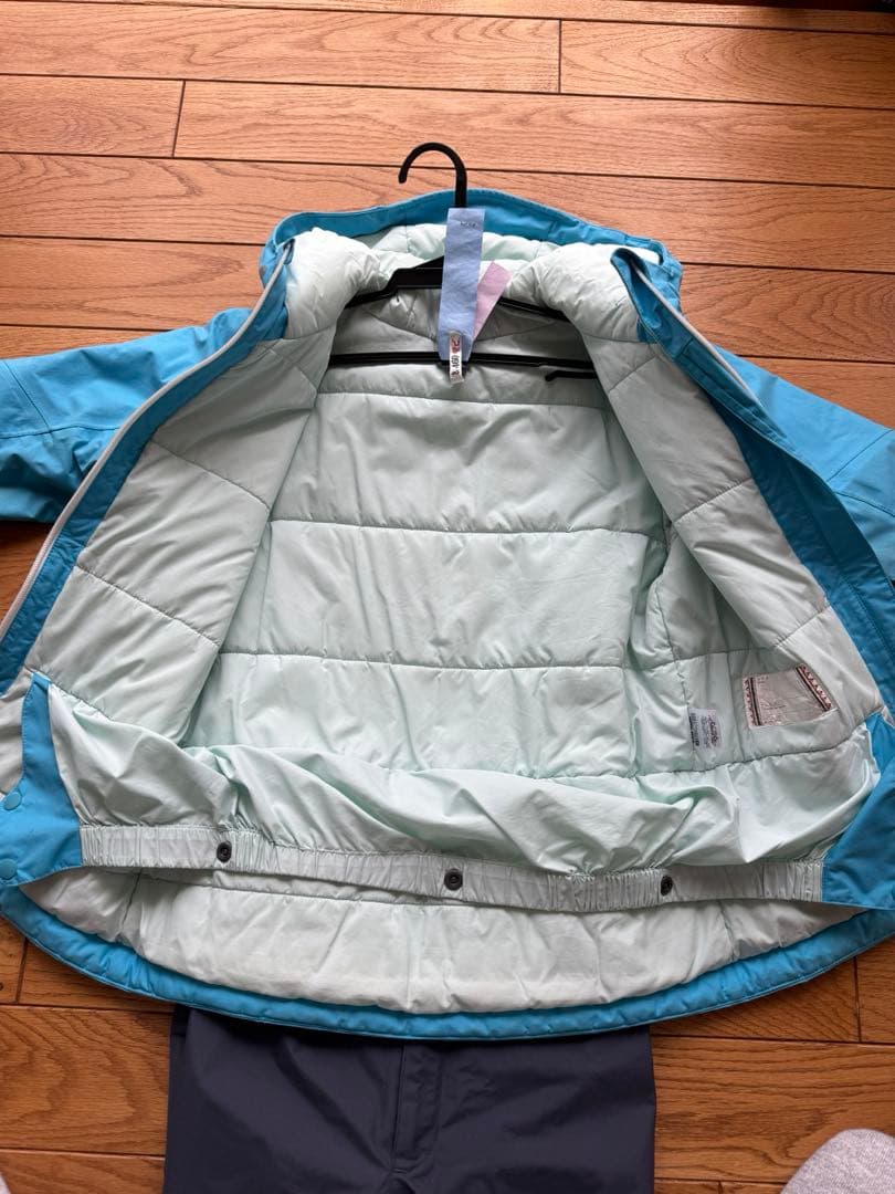 montbell 子ども用 スキーウェア 青　上下130