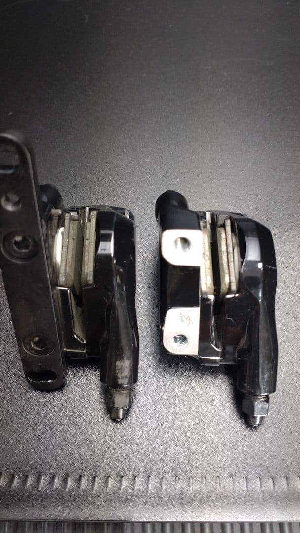 【中古】シマノ 2×11S 105STIレバー＆DISCブレーキ本体