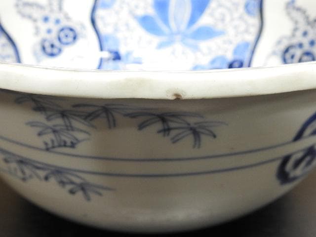 伊万里染付鉢　大明成化年製　MA341