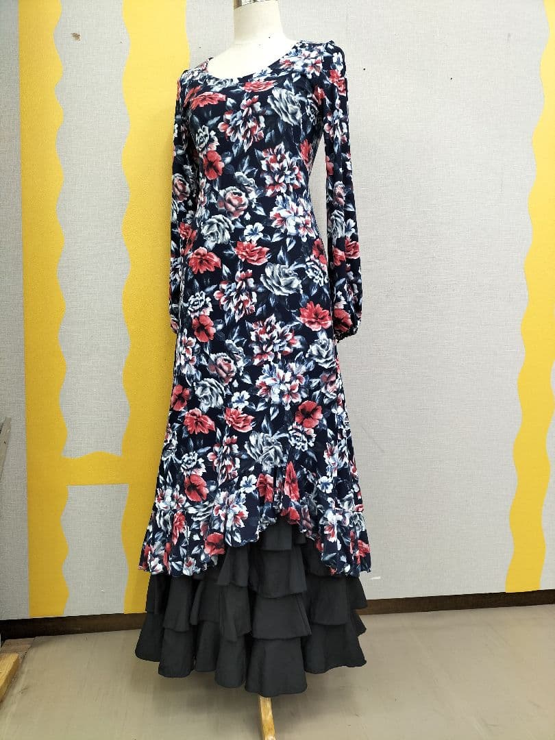 フラメンコ　ワンピース　柄ワンピースのみ販売