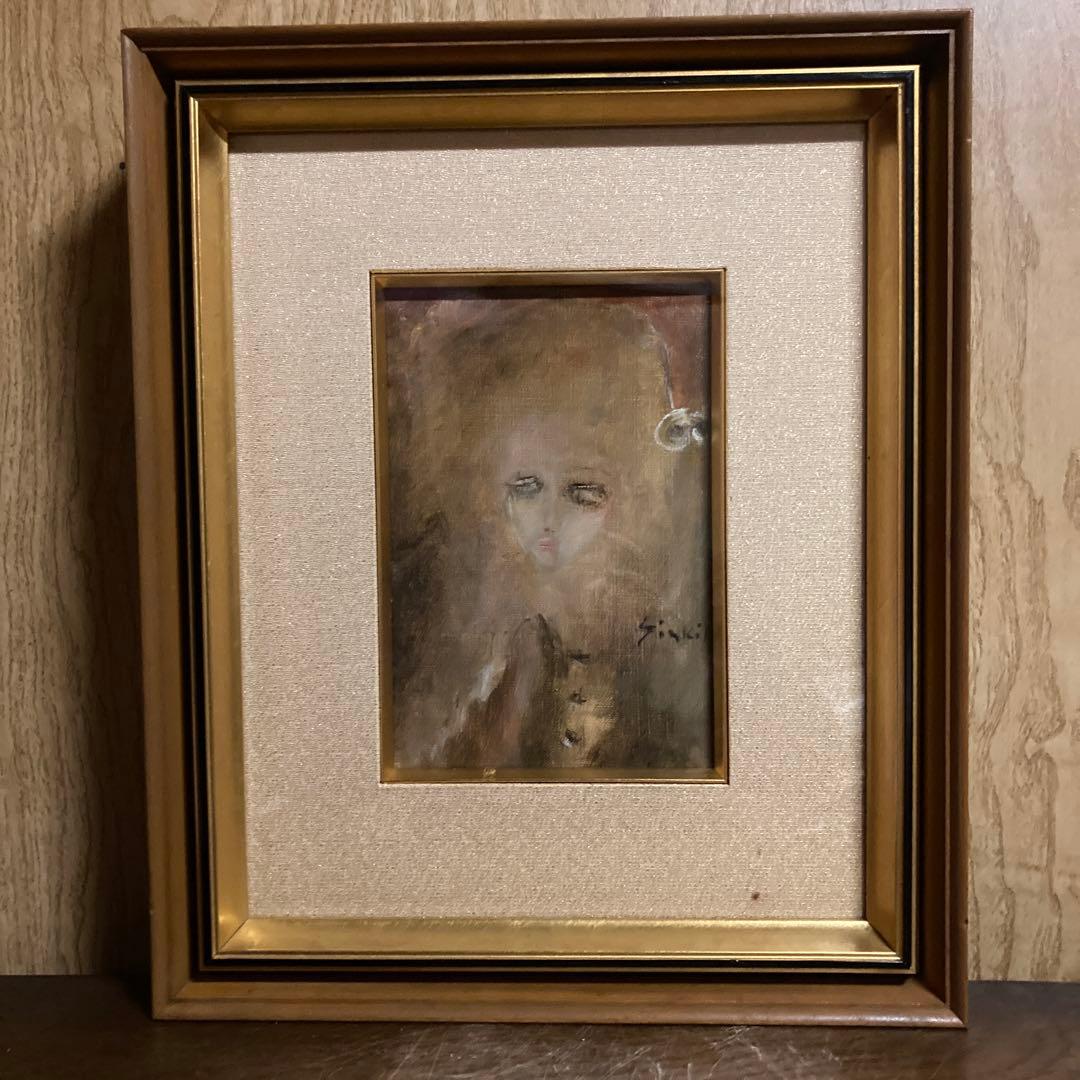 織田広喜　油彩　「少女」