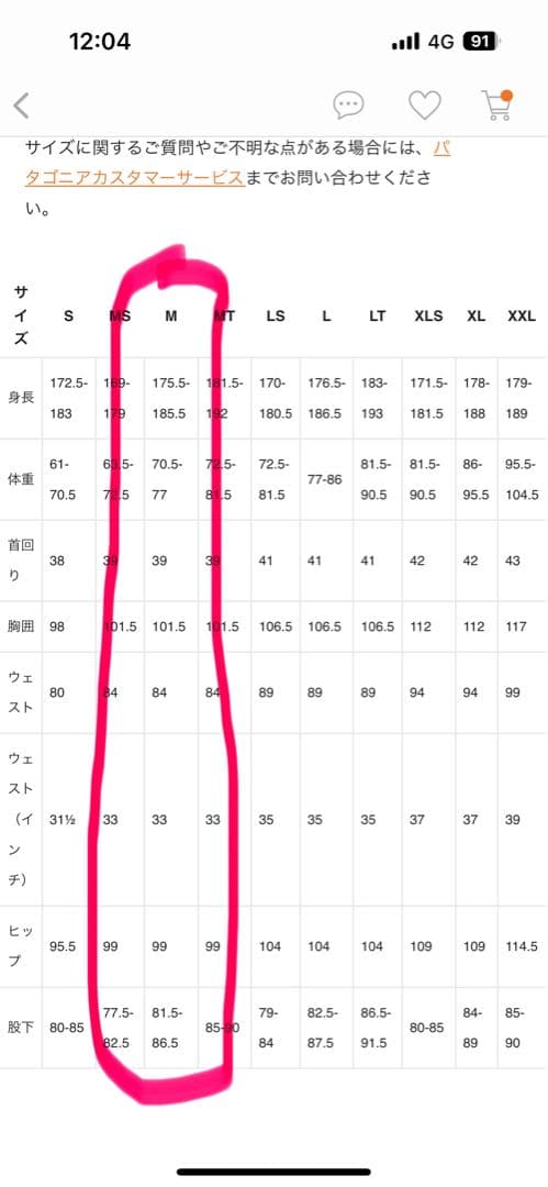 Patagonia yulex M ロングジョン