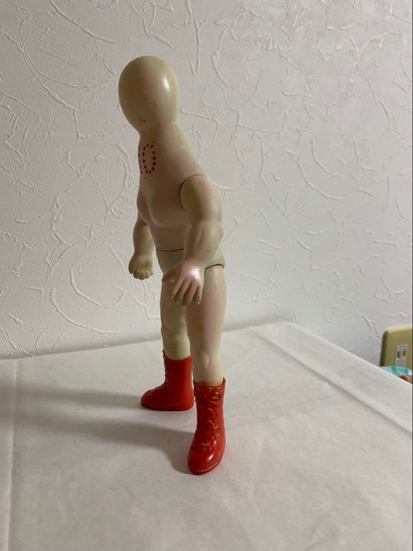 ⚠️レア　ザ・ミスターノー　タイガーマスク　当時物　中嶋製作所　ソフビ　ピンク