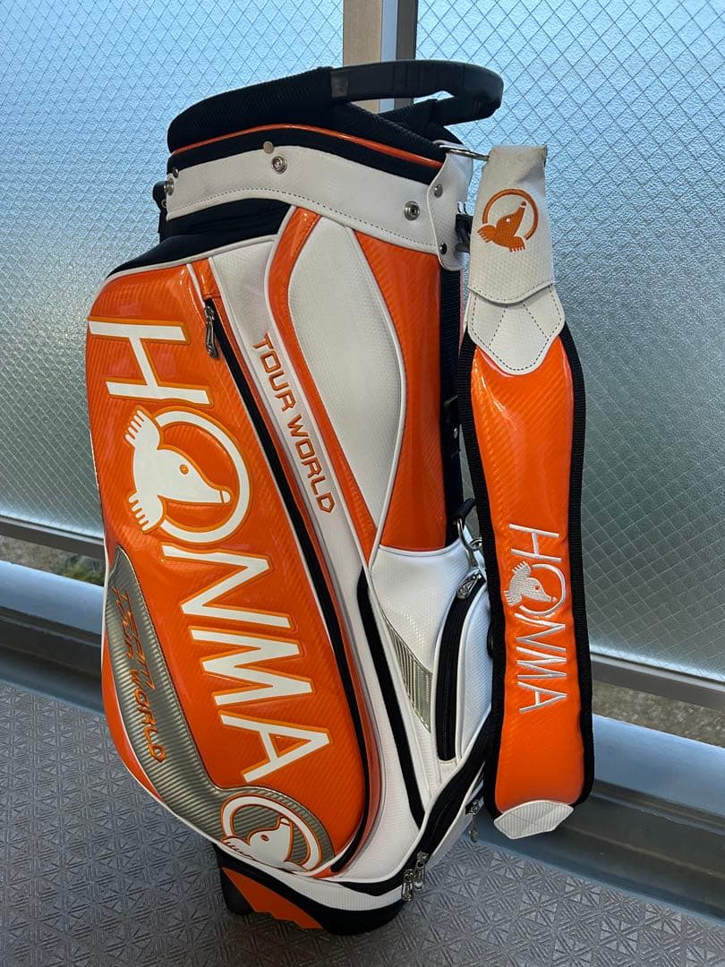 HONMA TOUR WORLD スタンド　キャディバッグ オレンジ　ホンマ