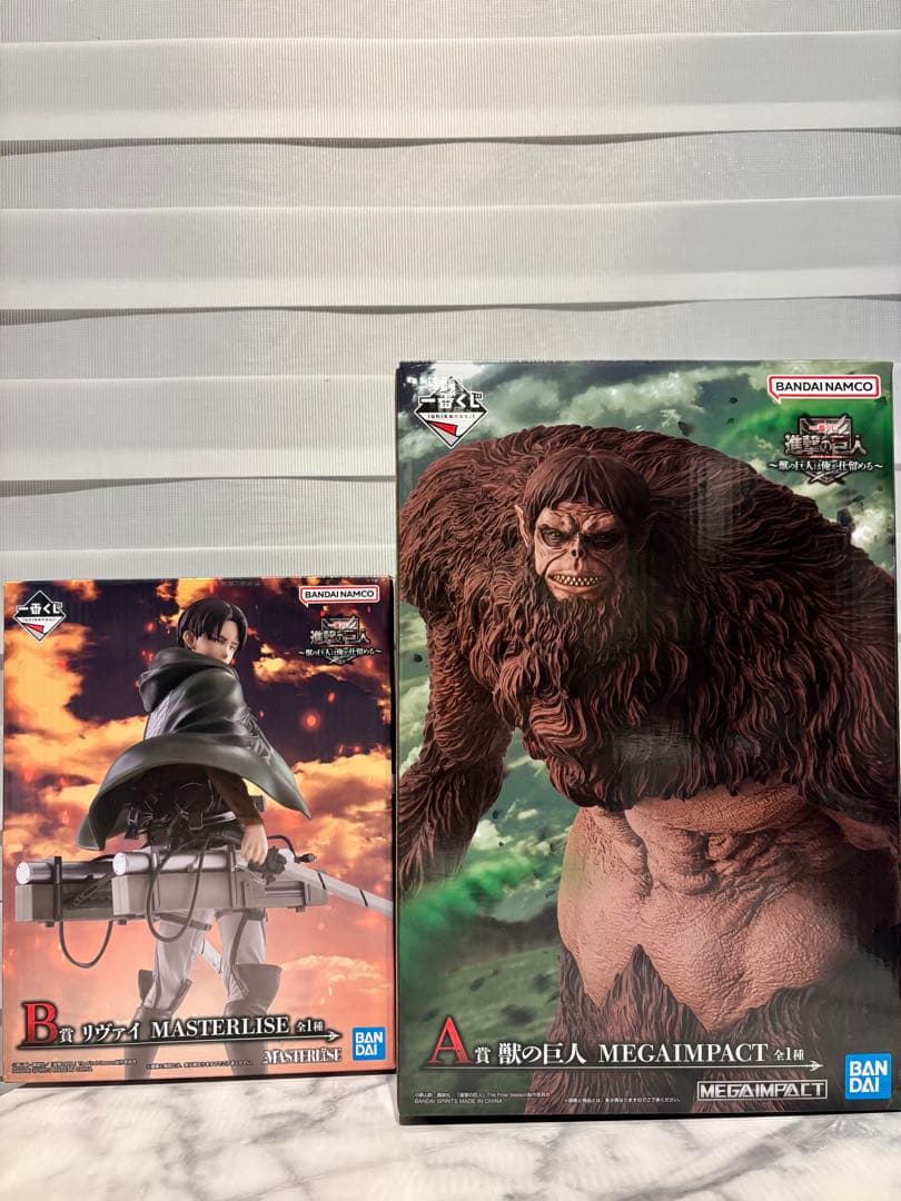 一番くじ 進撃の巨人　獣の巨人　リヴァイ　セット