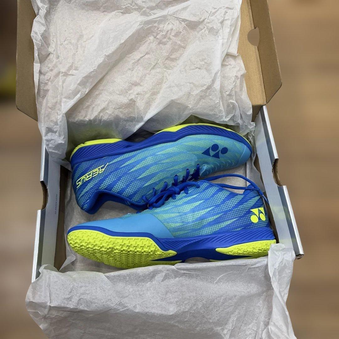YONEX AERUS バドミントンシューズ シアン27.0cm