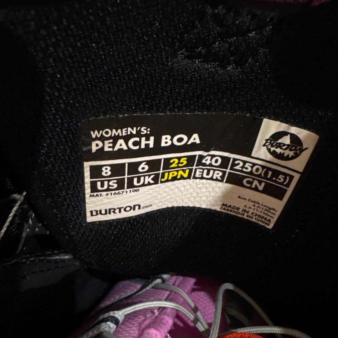 BURTON PEACH スノーボードブーツ ブラック/ピンク