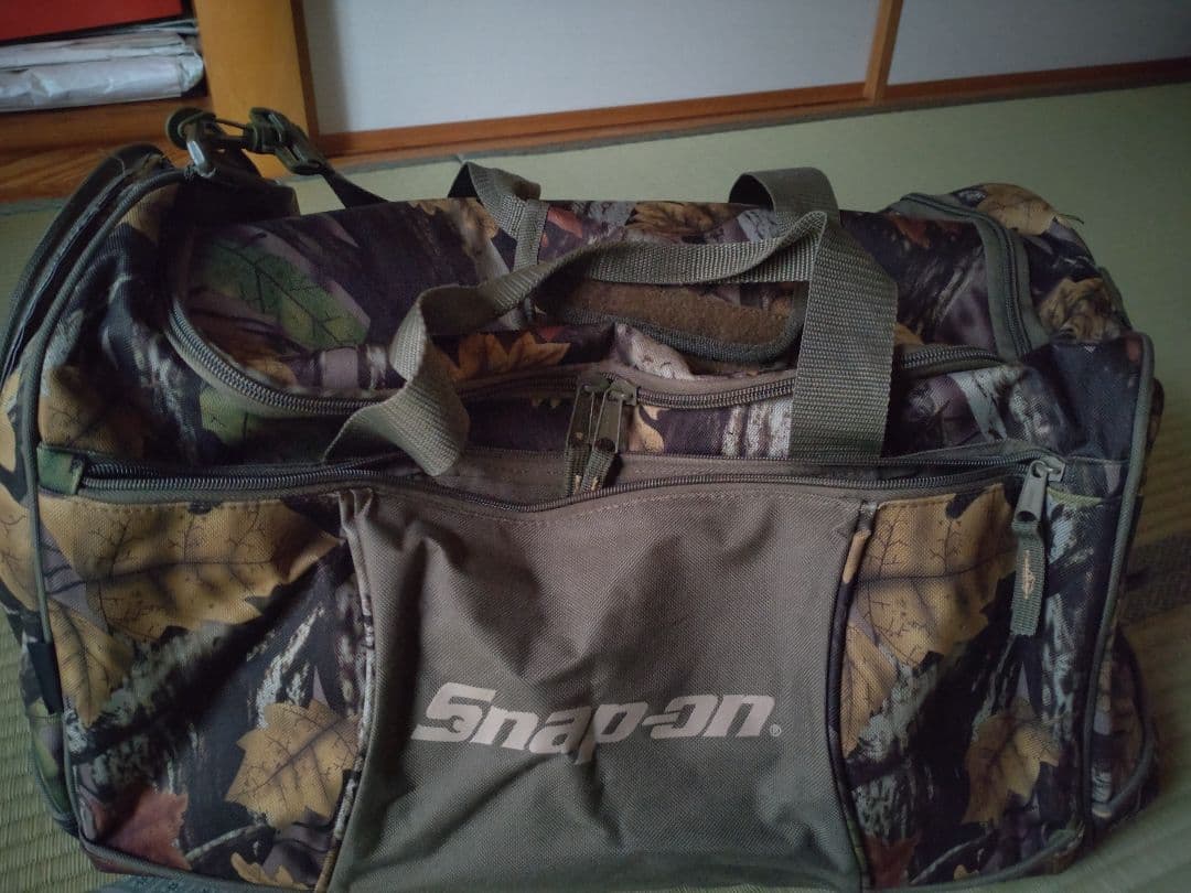 Snap-on　リーフカモフラ　迷彩　3way ボストンバッグ スナップオン