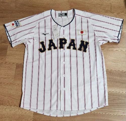 ミズノ公式 侍ジャパン レプリカユニフォーム無地(背番号無) ホームタイプL