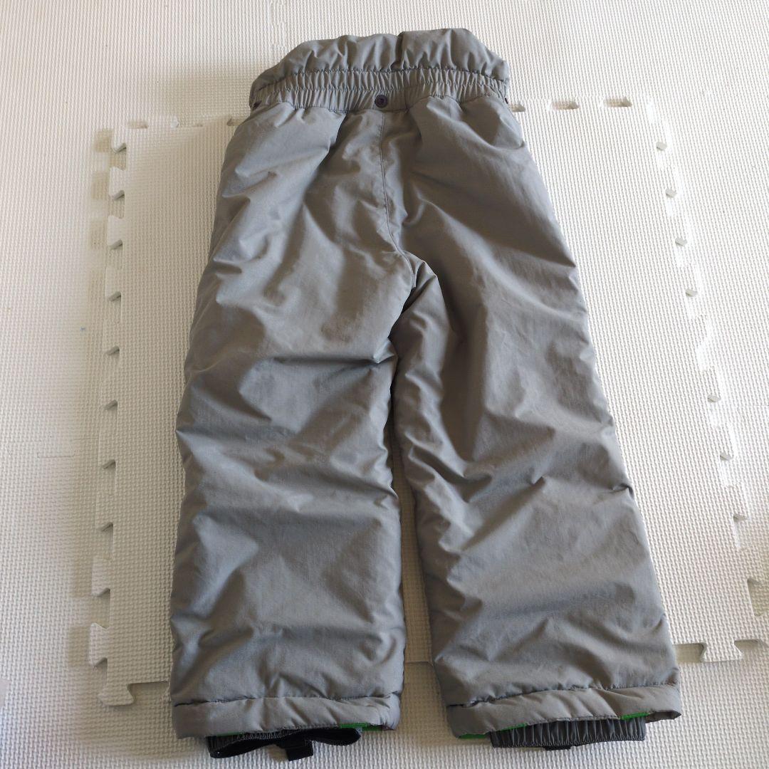 美品　montbell子ども用スキーウェアセット（青と灰色）