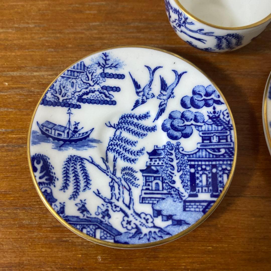 コールポート ブルー　ウィロー ミニチュア　コーヒーセット