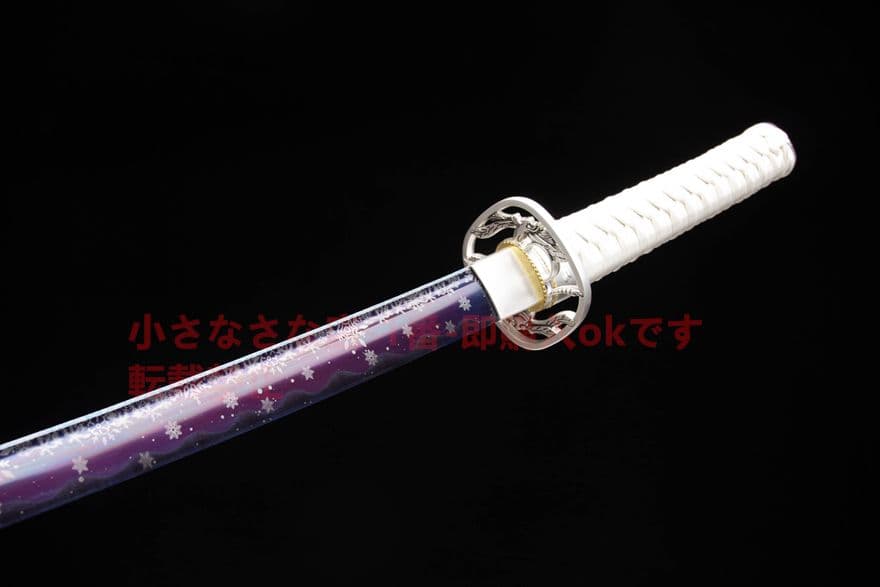 武具　刀装具　日本刀　模造刀   居合刀 雪の華武士刀