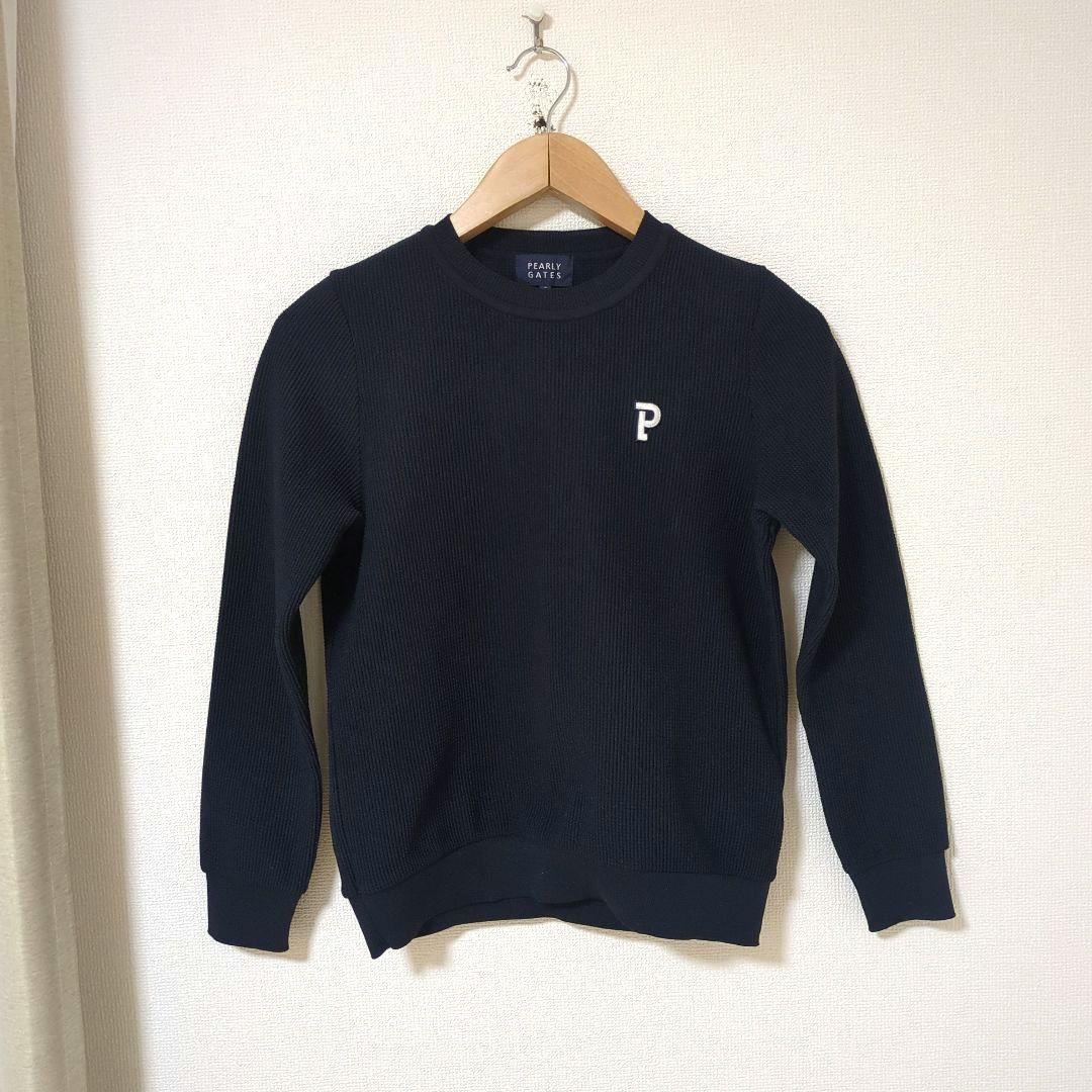 ★美品★PEARLY GATES ハイブリットコットン クルーネックニット 0