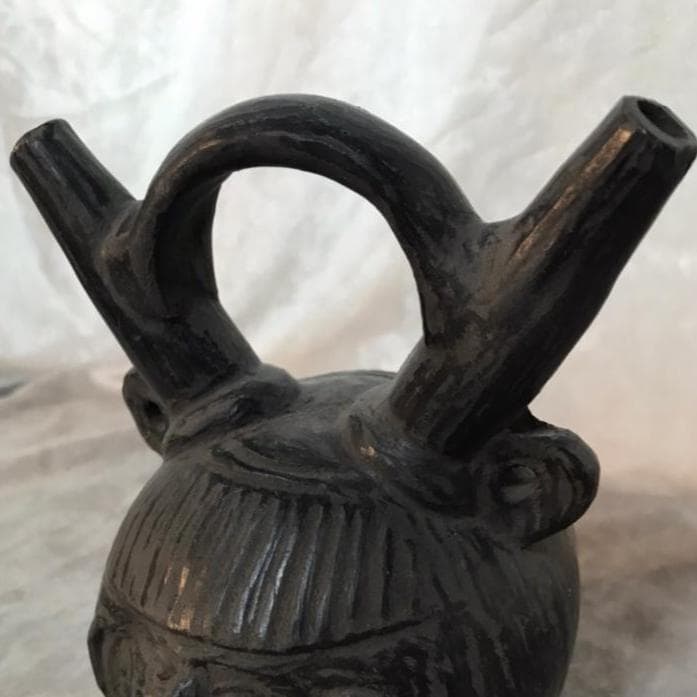 モチェ土器　アンデス土器　100～800年頃　ペルー　プレインカ　注口壺