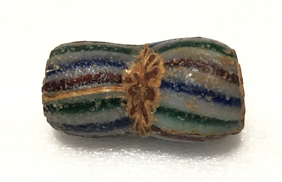 とんぼ玉　シェブロン　ストライプ　ヴェネチア