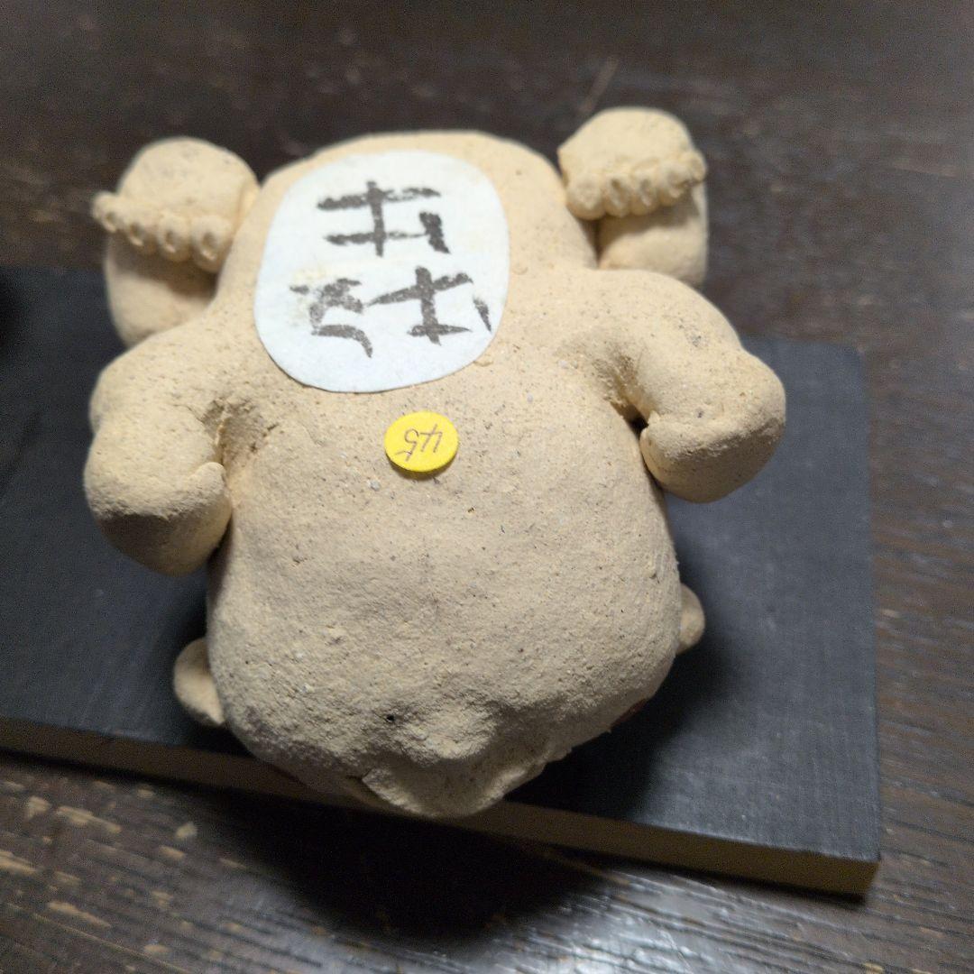 小林牧牛さんのお相撲さんの陶人形