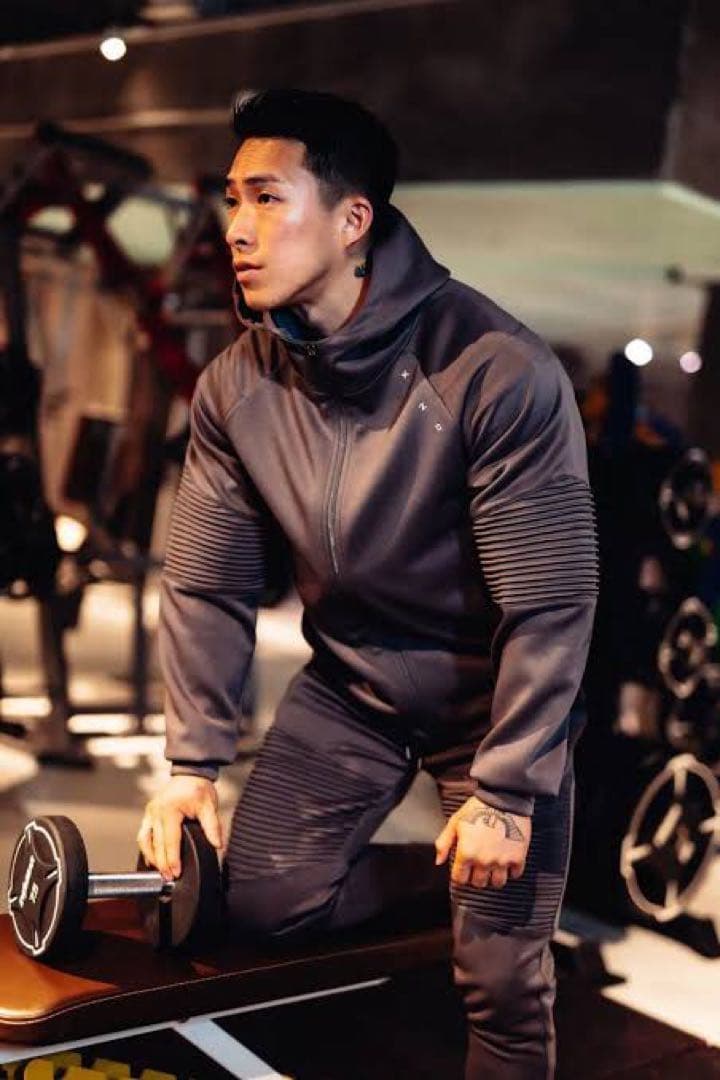 XENO ゼノ 上下 セットアップ ジャージ グレー バイカー サイズL