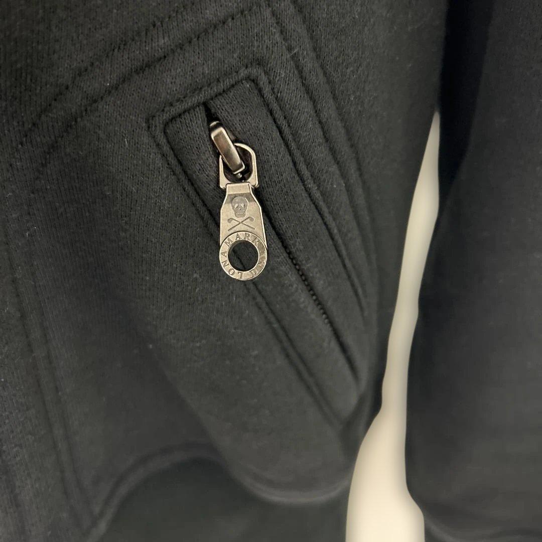 MARK&LONA ジップパーカー 2WAY ファー付 スカル S