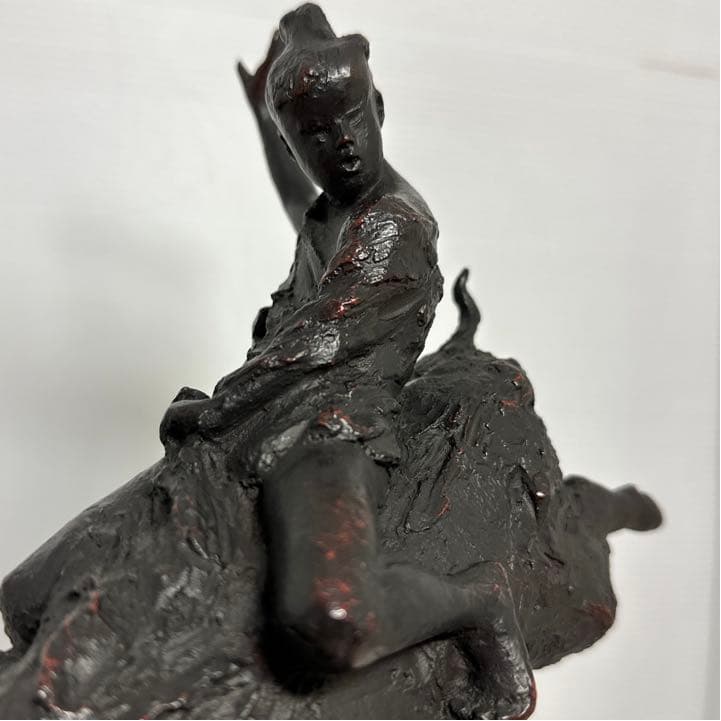 文化勲章 中村晋也作 ブロンズ「荒野の雄」イノシシ 亥 置物