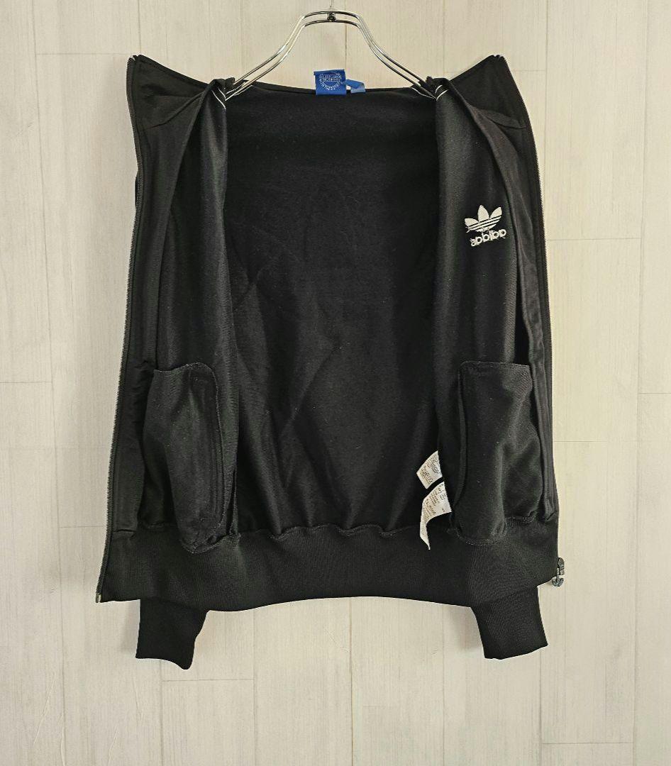 【人気】アディダス FB トラックジャケット バックプリント 黒 レディース S
