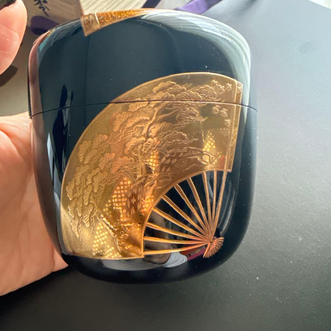 茶道具 清瀬一光 扇蒔絵 大棗