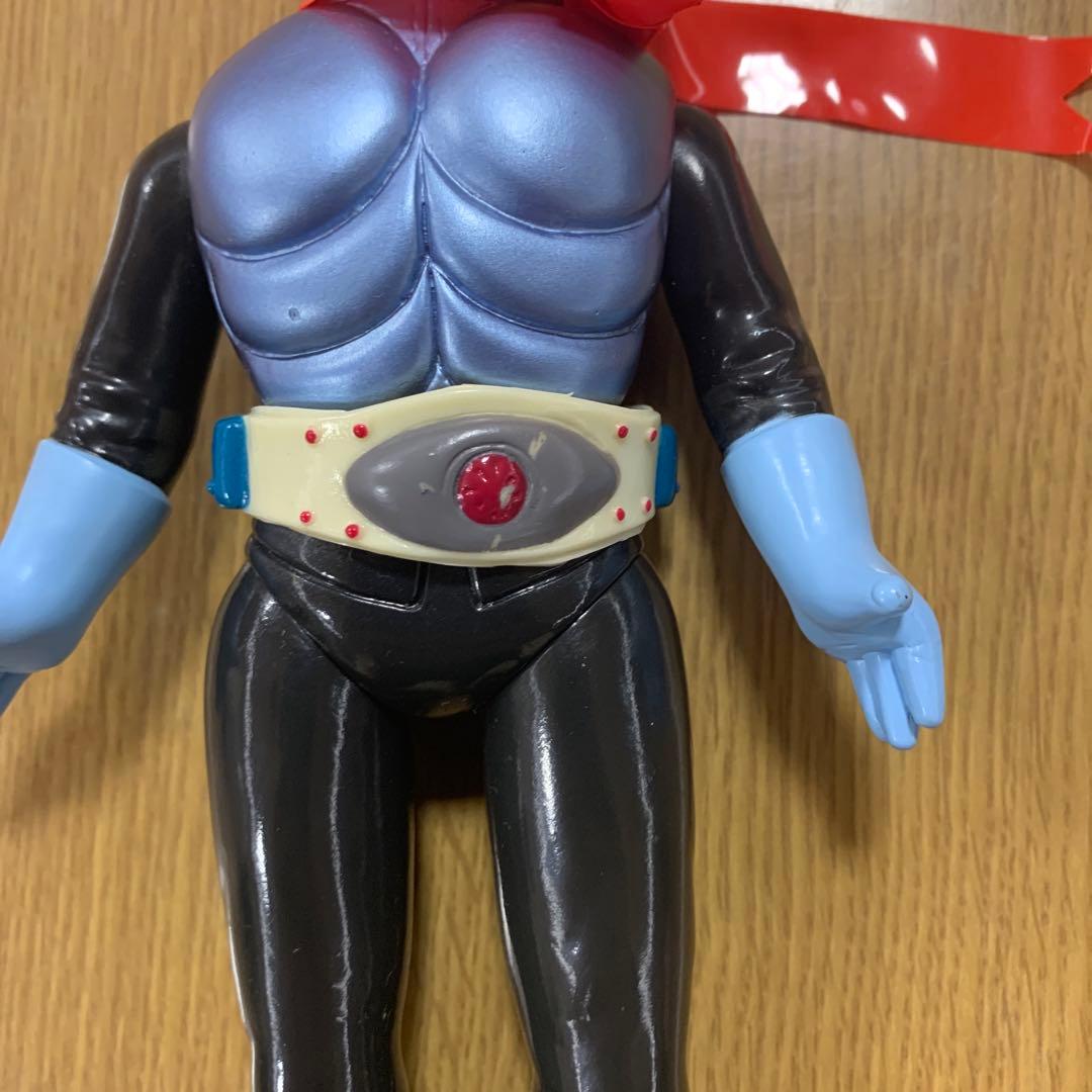 当時物！　仮面ライダー1号　面取りソフビ