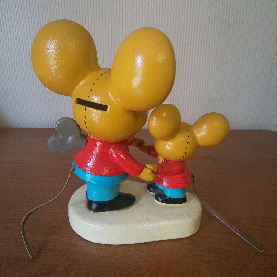 【昭和レトロ】1975年頃「親子ねずみの不思議な旅」貯金箱Sanrio 当時物