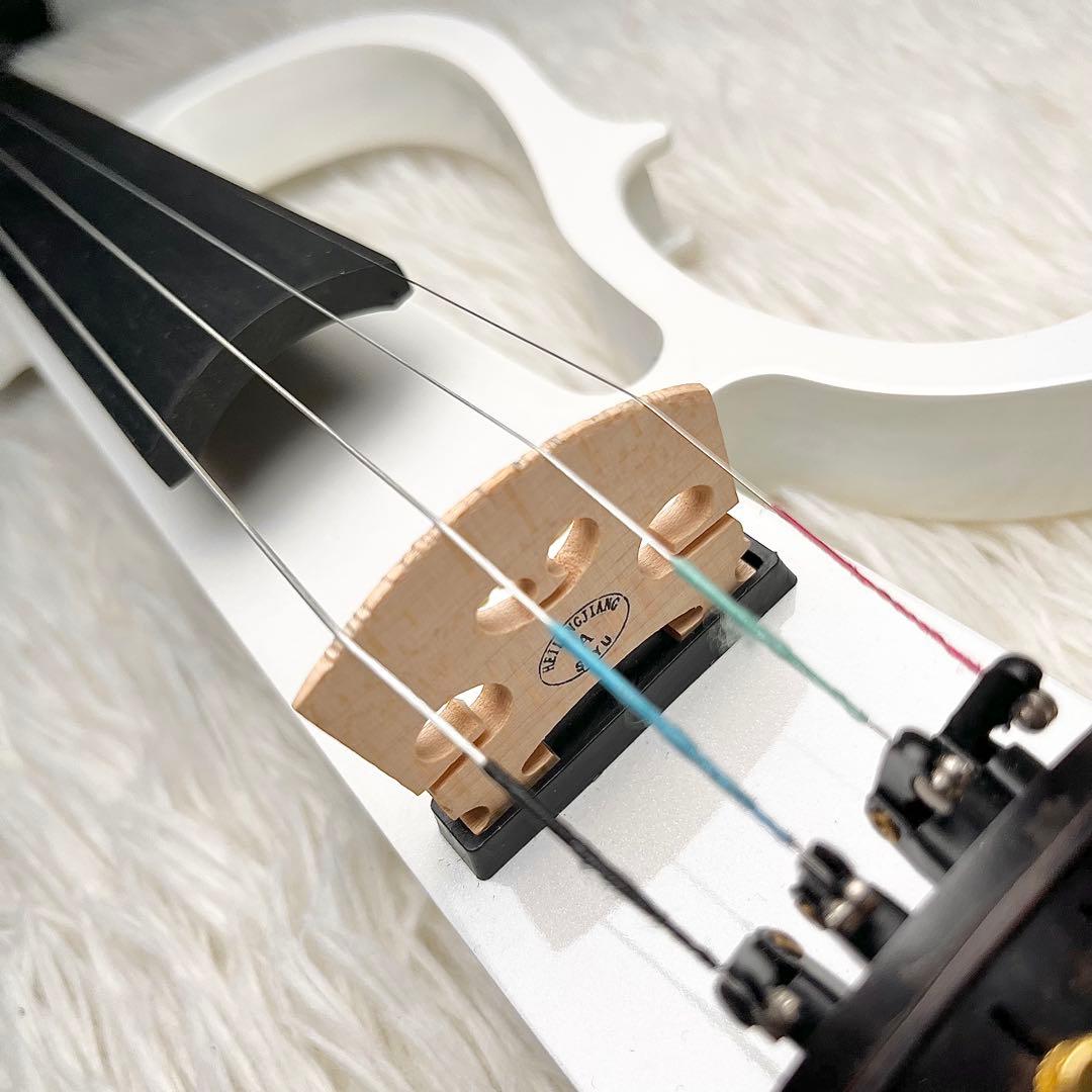 【美品】ENNBOM サイレントバイオリン HVPV-30 ホワイト 人気色